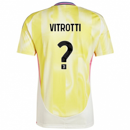 Kandiny Damen Matteo Vitrotti #0 Solargelb Auswärtstrikot Trikot 2024/25 T-Shirt Österreich