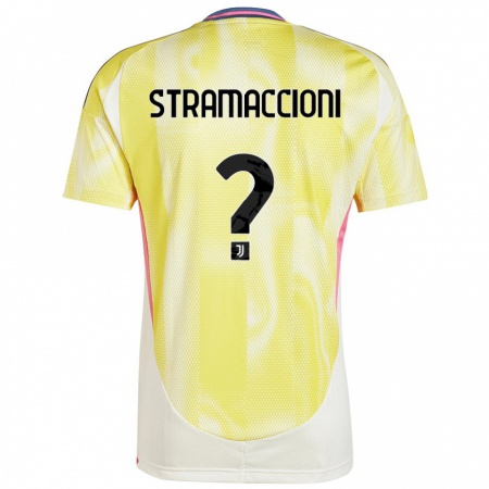 Kandiny Dames Diego Stramaccioni #0 Zonnig Geel Uitshirt Uittenue 2024/25 T-Shirt