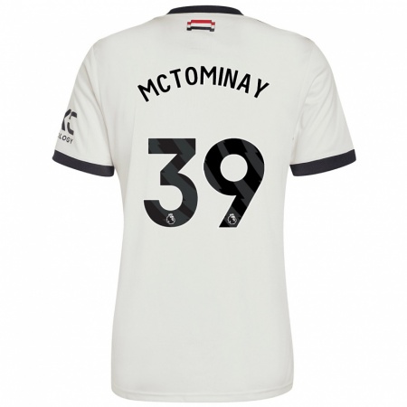 Kandiny Dames Scott Mctominay #39 Gebroken Wit Thuisshirt Derde Tenue 2024/25 T-Shirt