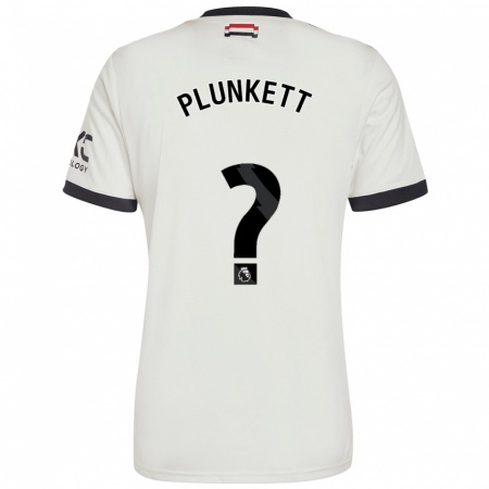 Kandiny Dames Dante Plunkett #0 Gebroken Wit Thuisshirt Derde Tenue 2024/25 T-Shirt