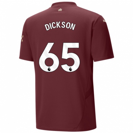 Kandiny Dames Will Dickson #65 Kastanjebruin Thuisshirt Derde Tenue 2024/25 T-Shirt