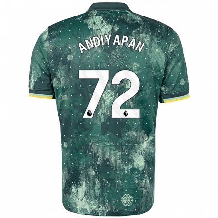 Kandiny Dames William Andiyapan #72 Muntgroen Thuisshirt Derde Tenue 2024/25 T-Shirt