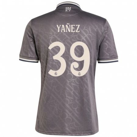 Kandiny Dames Daniel Yañez #39 Houtskool Thuisshirt Derde Tenue 2024/25 T-Shirt