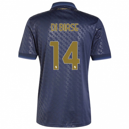 Kandiny Dames Gianmarco Di Biase #14 Marineblauw Thuisshirt Derde Tenue 2024/25 T-Shirt