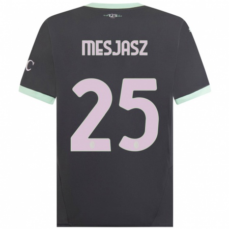 Kandiny Dames Małgorzata Mesjasz #25 Grijs Thuisshirt Derde Tenue 2024/25 T-Shirt