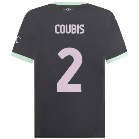 Kandiny Dames Andrei Coubis #2 Grijs Thuisshirt Derde Tenue 2024/25 T-Shirt