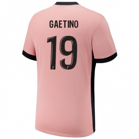 Kandiny Dames Eva Gaetino #19 Roestroze Thuisshirt Derde Tenue 2024/25 T-Shirt