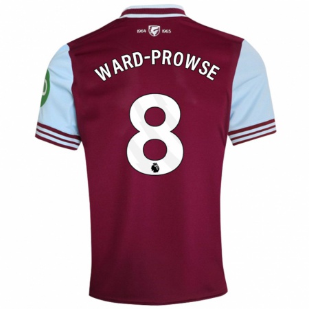 Kandiny Kinderen James Ward-Prowse #8 Donkerrood Thuisshirt Thuistenue 2024/25 T-Shirt