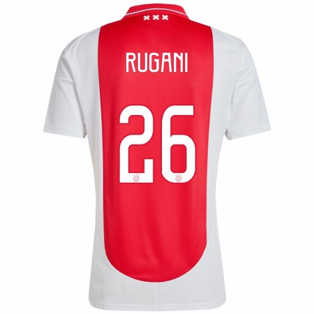 Kandiny Kinderen Daniele Rugani #26 Rood Wit Thuisshirt Thuistenue 2024/25 T-Shirt