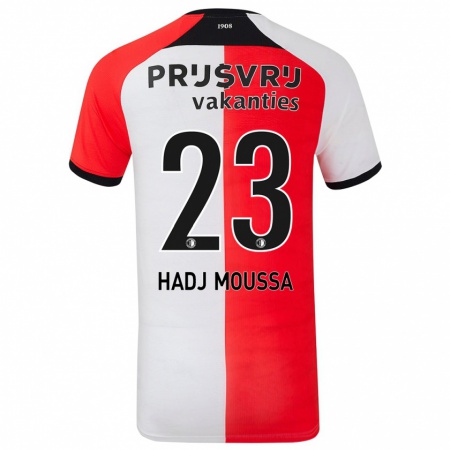 Kandiny Kinderen Anis Hadj Moussa #23 Rood Wit Thuisshirt Thuistenue 2024/25 T-Shirt