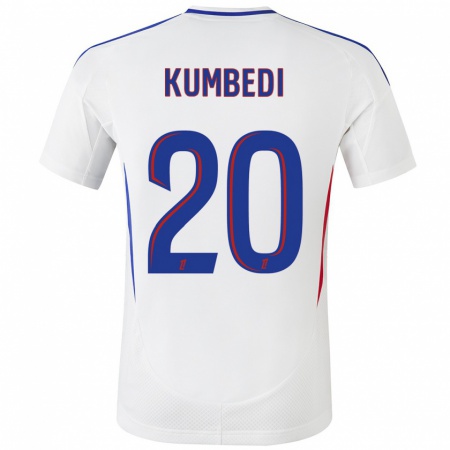 Kandiny Kinderen Saël Kumbedi #20 Wit Blauw Thuisshirt Thuistenue 2024/25 T-Shirt