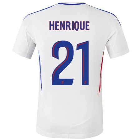 Kandiny Kinderen Henrique Silva #21 Wit Blauw Thuisshirt Thuistenue 2024/25 T-Shirt