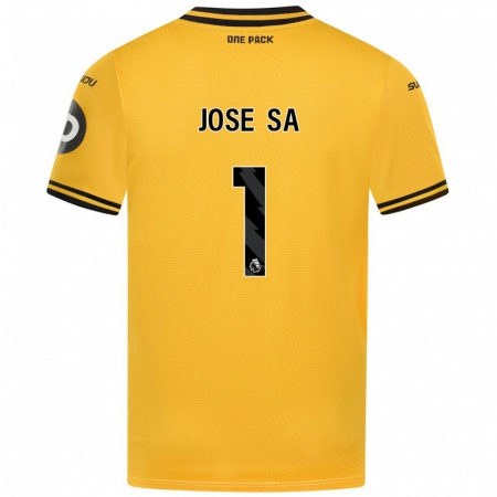 Kandiny Kinderen José Sá #1 Geel Thuisshirt Thuistenue 2024/25 T-Shirt