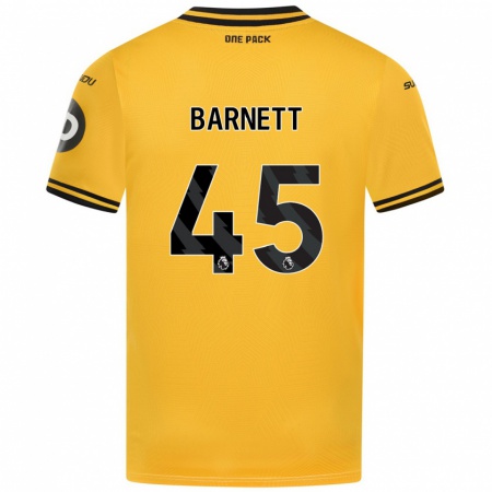 Kandiny Bambino Maglia Ty Barnett #45 Giallo Kit Gara Home 2024/25 Maglietta