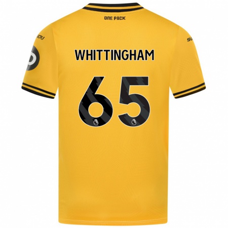 Kandiny Kinderen Matthew Whittingham #65 Geel Thuisshirt Thuistenue 2024/25 T-Shirt