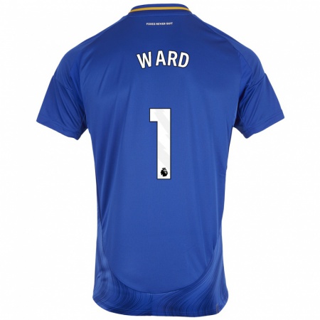 Kandiny Kinderen Danny Ward #1 Blauw Wit Thuisshirt Thuistenue 2024/25 T-Shirt