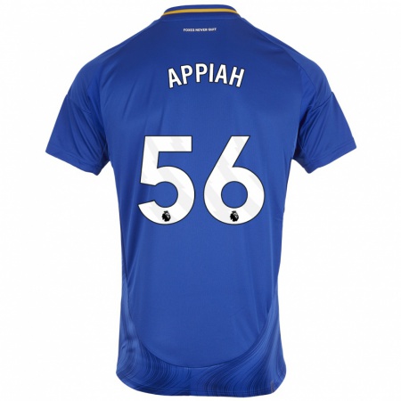 Kandiny Kinderen Paul Appiah #56 Blauw Wit Thuisshirt Thuistenue 2024/25 T-Shirt