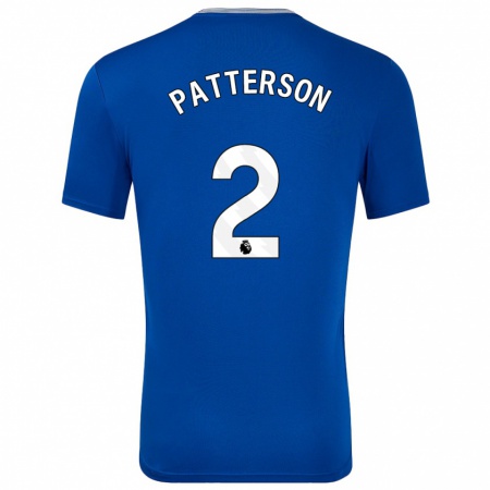 Kandiny Kinderen Nathan Patterson #2 Blauw Met Thuisshirt Thuistenue 2024/25 T-Shirt