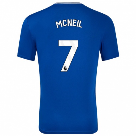 Kandiny Kinderen Dwight Mcneil #7 Blauw Met Thuisshirt Thuistenue 2024/25 T-Shirt