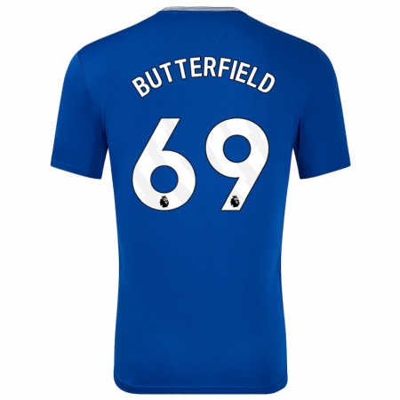 Kandiny Kinderen Luke Butterfield #69 Blauw Met Thuisshirt Thuistenue 2024/25 T-Shirt