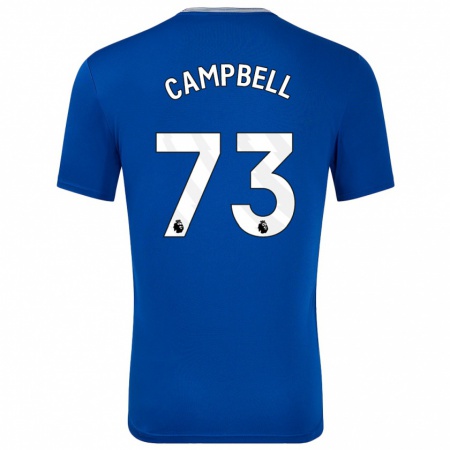 Kandiny Kinderen Elijah Campbell #73 Blauw Met Thuisshirt Thuistenue 2024/25 T-Shirt