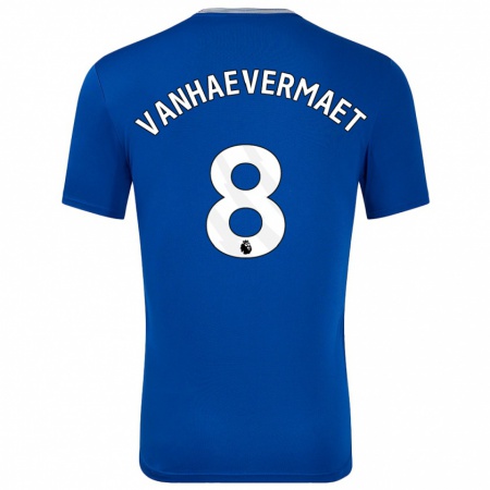 Kandiny Kinderen Justine Vanhaevermaet #8 Blauw Met Thuisshirt Thuistenue 2024/25 T-Shirt