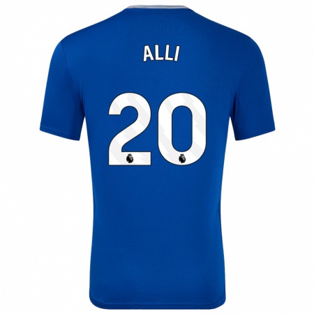 Kandiny Kinderen Dele Alli #20 Blauw Met Thuisshirt Thuistenue 2024/25 T-Shirt