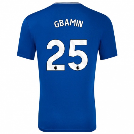 Kandiny Kinderen Jean-Philippe Gbamin #25 Blauw Met Thuisshirt Thuistenue 2024/25 T-Shirt