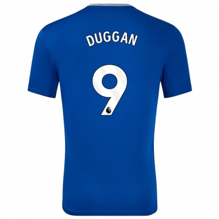 Kandiny Kinderen Toni Duggan #9 Blauw Met Thuisshirt Thuistenue 2024/25 T-Shirt