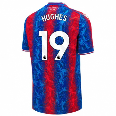 Kandiny Kinderen Will Hughes #19 Rood Blauwe Strepen Thuisshirt Thuistenue 2024/25 T-Shirt