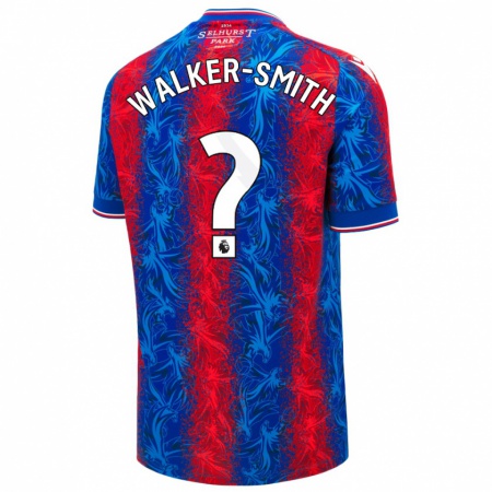 Kandiny Bambino Maglia Charlie Walker-Smith #0 Strisce Rosso Blu Kit Gara Home 2024/25 Maglietta