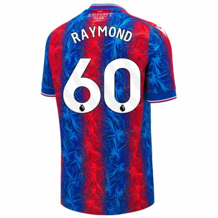 Kandiny Kinderen Jadan Raymond #60 Rood Blauwe Strepen Thuisshirt Thuistenue 2024/25 T-Shirt