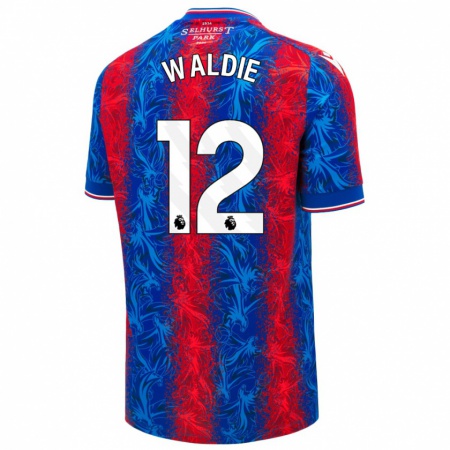 Kandiny Kinderen Lizzie Waldie #12 Rood Blauwe Strepen Thuisshirt Thuistenue 2024/25 T-Shirt