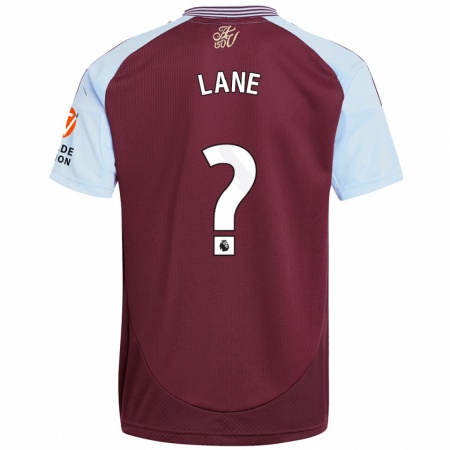 Kandiny Kinderen Josh Lane #0 Bordeaux Hemelsblauw Thuisshirt Thuistenue 2024/25 T-Shirt