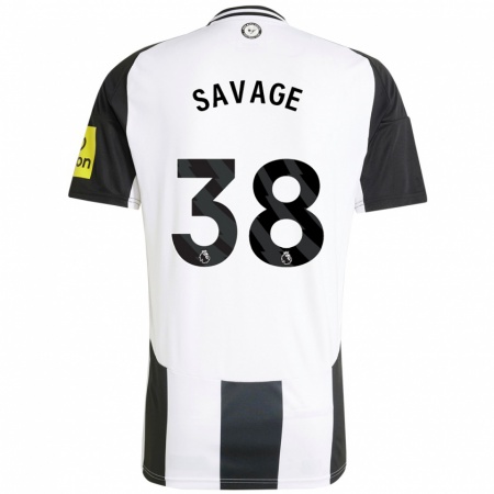 Kandiny Bambino Maglia Remi Savage #38 Bianco Nero Kit Gara Home 2024/25 Maglietta