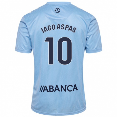 Kandiny Kinder Iago Aspas #10 Himmelblau Heimtrikot Trikot 2024/25 T-Shirt Österreich