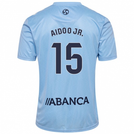 Kandiny Bambino Maglia Joseph Aidoo #15 Celeste Kit Gara Home 2024/25 Maglietta