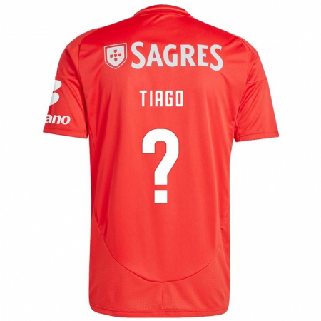 Kandiny Kinderen Tiago Ferreira #0 Rood Wit Thuisshirt Thuistenue 2024/25 T-Shirt