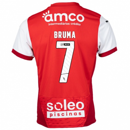 Kandiny Kinderen Bruma #7 Rood Wit Thuisshirt Thuistenue 2024/25 T-Shirt