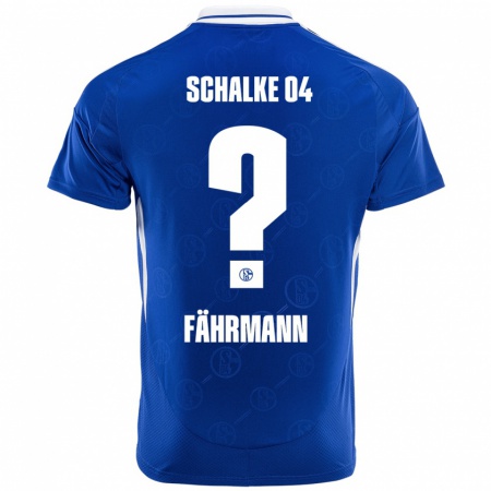 Kandiny Kinderen Ralf Fährmann #0 Koningsblauw Thuisshirt Thuistenue 2024/25 T-Shirt