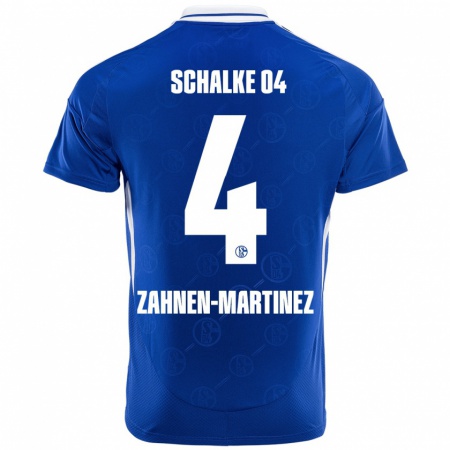 Kandiny Kinderen Pablo Zahnen-Martinez #4 Koningsblauw Thuisshirt Thuistenue 2024/25 T-Shirt