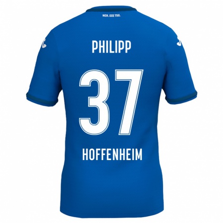 Kandiny Kinderen Luca Philipp #37 Koningsblauw Thuisshirt Thuistenue 2024/25 T-Shirt