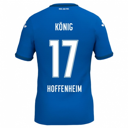 Kandiny Kinderen Noah König #17 Koningsblauw Thuisshirt Thuistenue 2024/25 T-Shirt