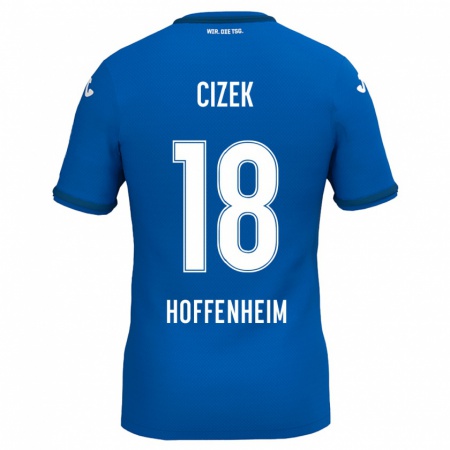 Kandiny Kinderen Krystof Cizek #18 Koningsblauw Thuisshirt Thuistenue 2024/25 T-Shirt