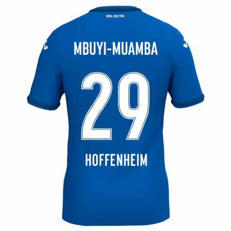 Kandiny Kinderen Hubert Mbuyi-Muamba #29 Koningsblauw Thuisshirt Thuistenue 2024/25 T-Shirt