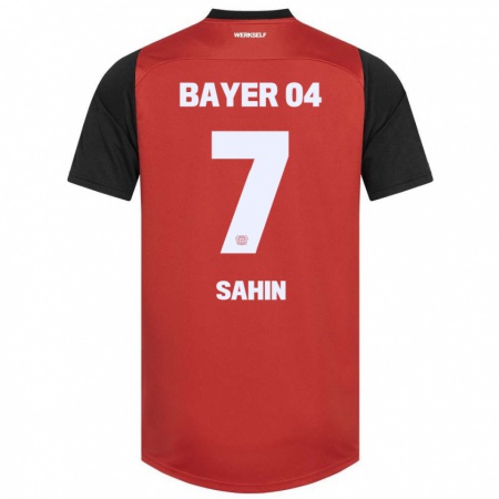 KandinyキッズBatuhan Sahin#7赤黒ホームシャツ2024/25ジャージーユニフォーム