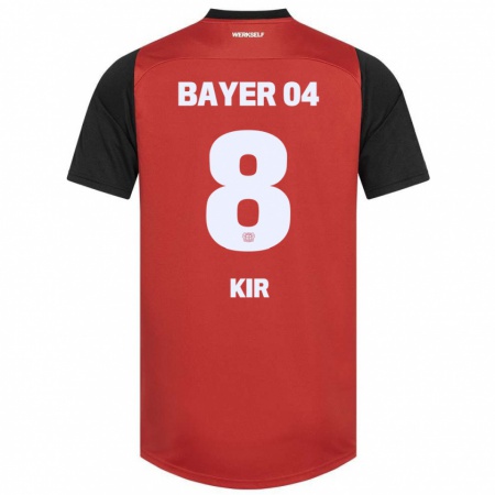 Kandiny Kinderen Burak Kir #8 Rood Zwart Thuisshirt Thuistenue 2024/25 T-Shirt