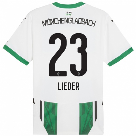 Kandiny Kinderen Michel Lieder #23 Wit Groen Thuisshirt Thuistenue 2024/25 T-Shirt