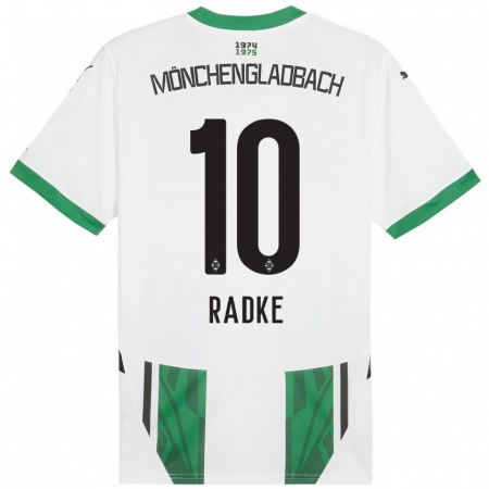 Kandiny Kinderen Laura Radke #10 Wit Groen Thuisshirt Thuistenue 2024/25 T-Shirt