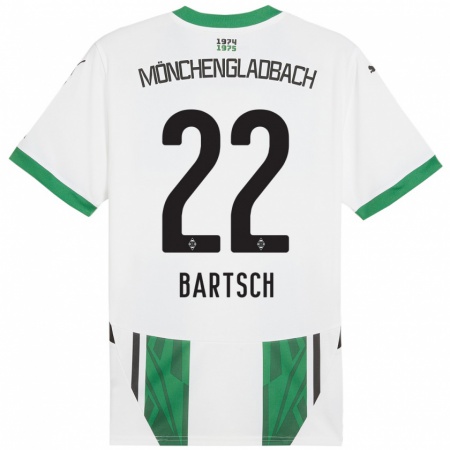 Kandiny Kinderen Kristina Bartsch #22 Wit Groen Thuisshirt Thuistenue 2024/25 T-Shirt